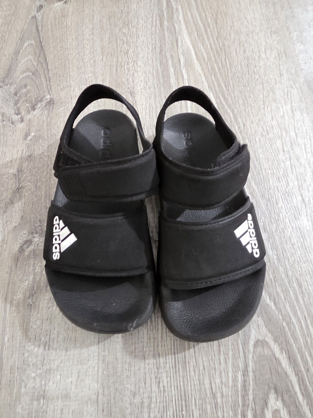 adidas Kids Black Sandals 10K